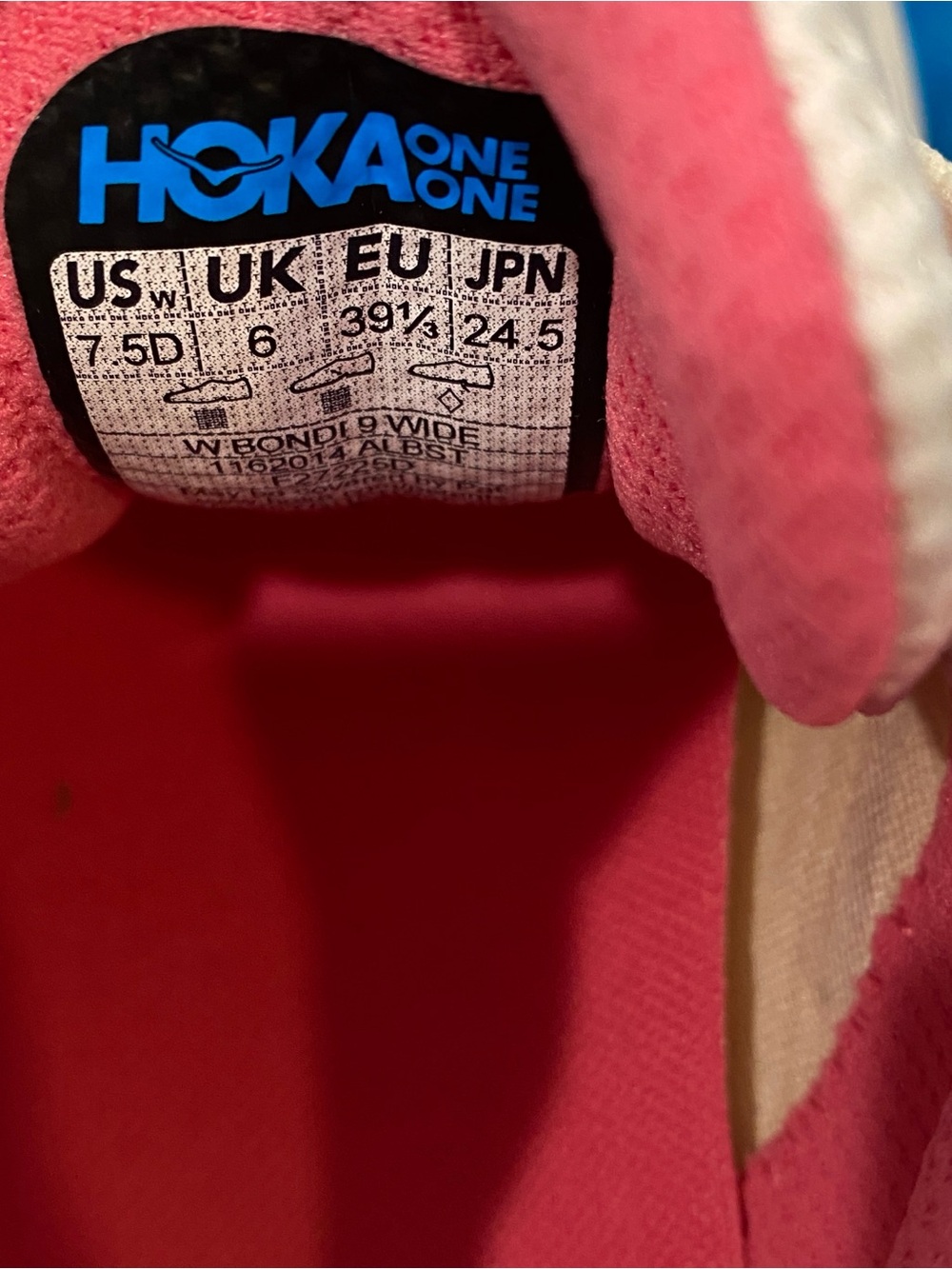 Hoka women’s Bondi 9 running walking shoe alabaster birch 7.5D brand new unworn - Picture 10 of 12